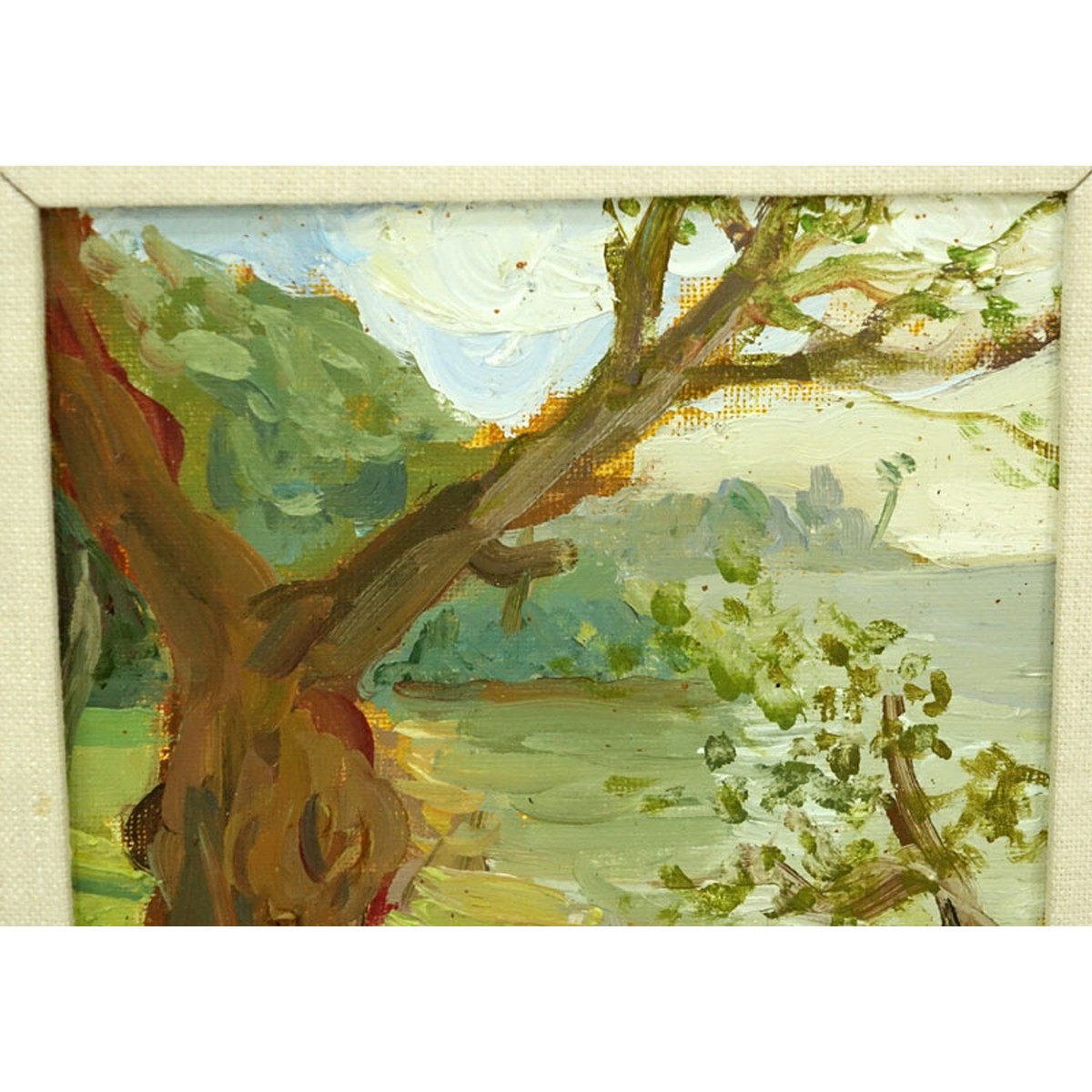 20th Century Oil on Board, Landscape Scene, Signed Lower Right. Presentation inscription and O'Neil Gallery label en verso.