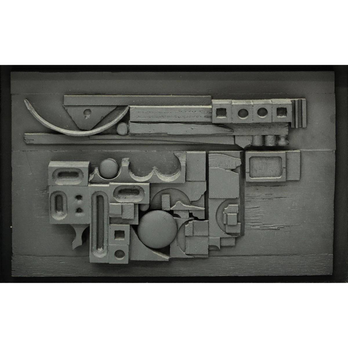 Louise Nevelson, Russian/American (1899 - 1988) Cast polyester resin "Sun-Set, 1981" Tag signed and numbered 44/125 en verso. Published by Pace Editions Inc.