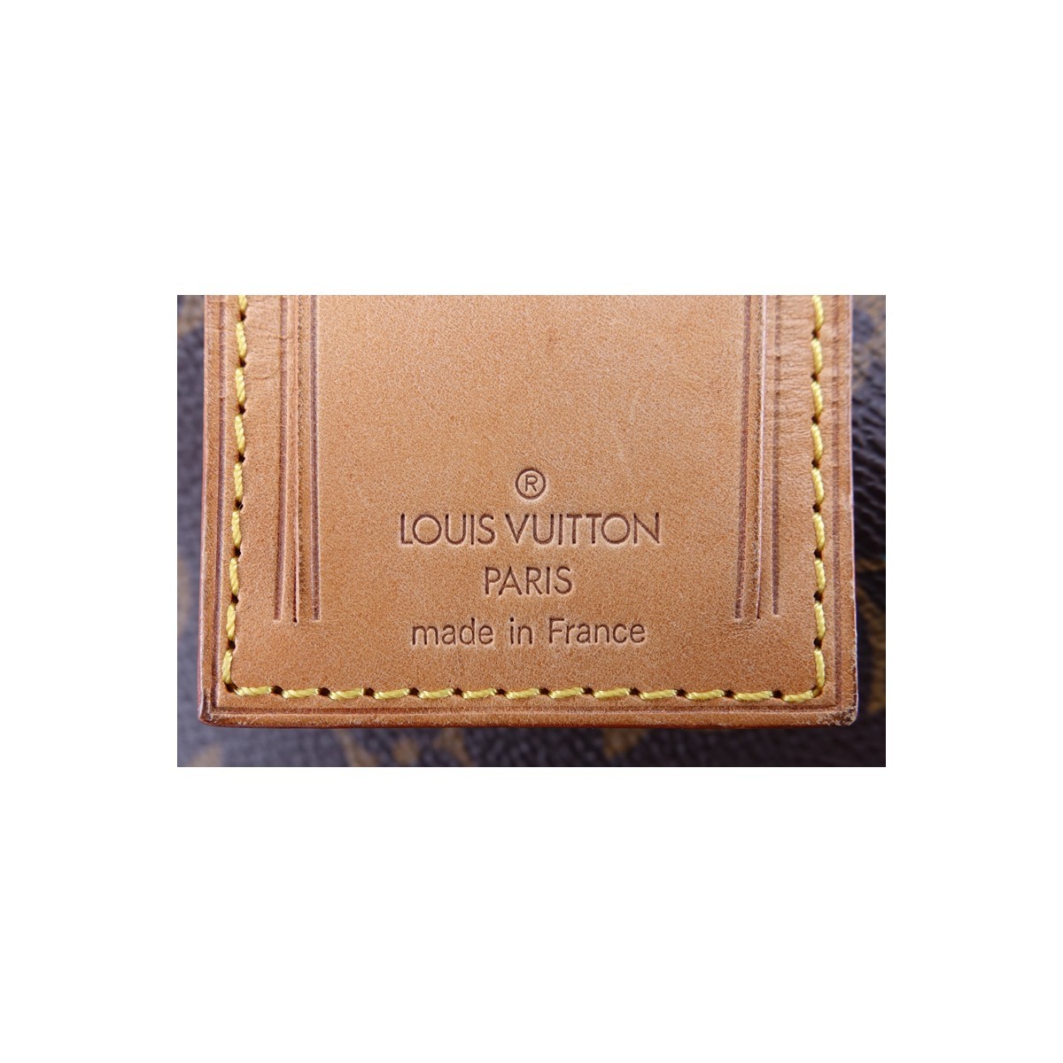 Louis Vuitton Brown Monogram Coated Canvas Sac Chasse Luggage. Golden brass hardware, brown/beige interior.