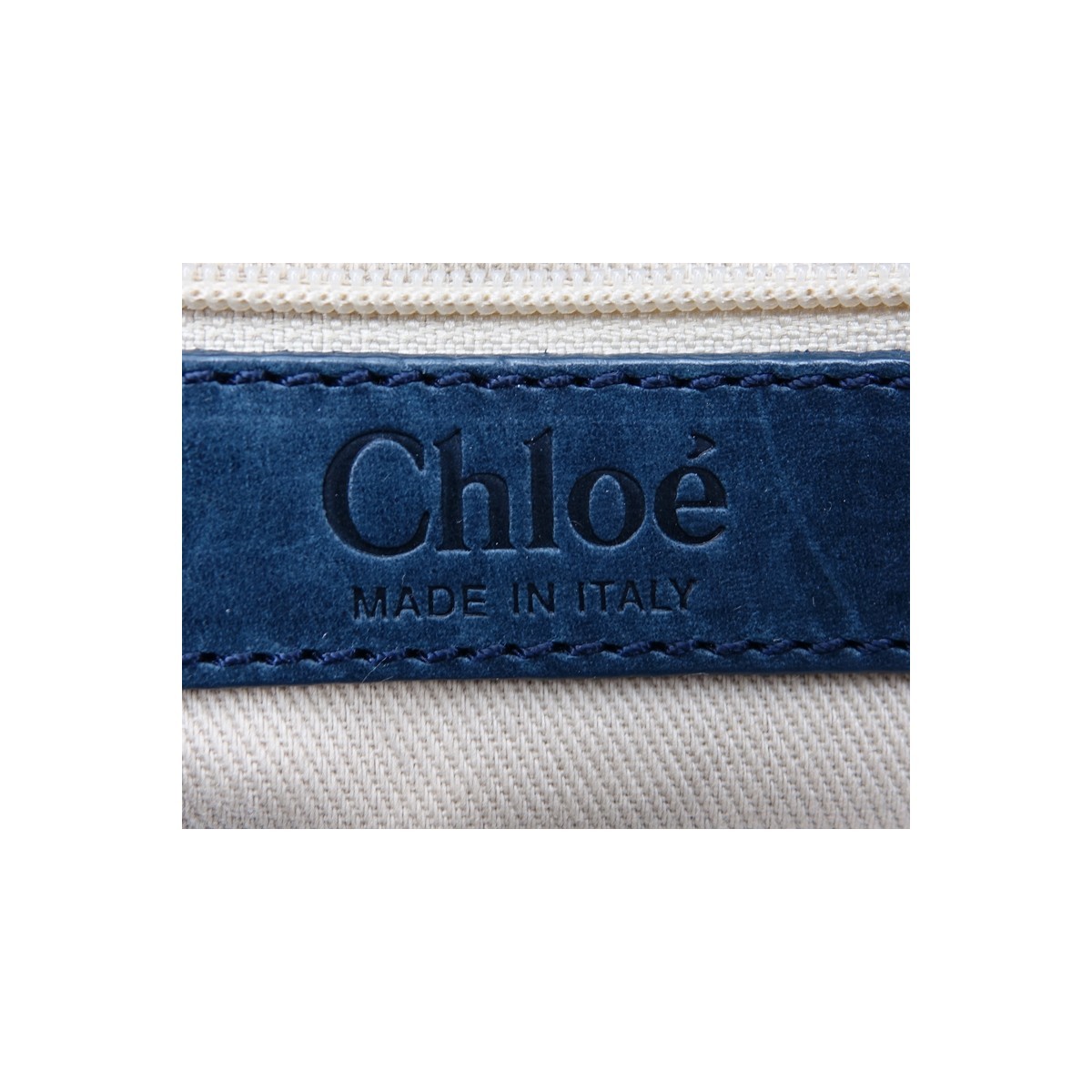 Chloe Petrol Blue Python And Leather Silverado PM Handbag. Brushed silver tone hardware, beige canvas interior with zippered and patch pockets.