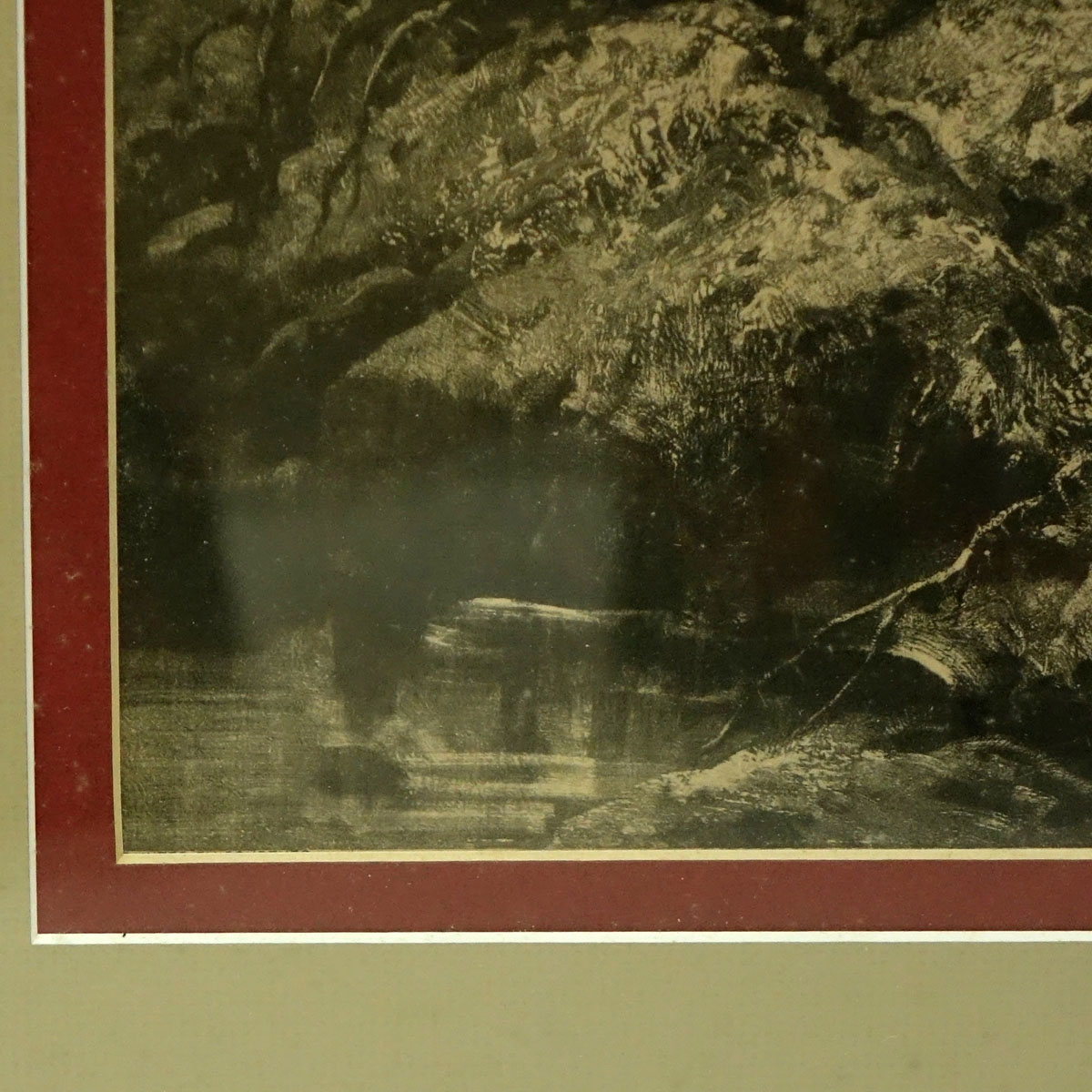 Adolph Schreyer, German  (1828 - 1899) Sepia Tone Lithograph Print, Bedouin on Horseback, Signed in the Plate. Small stain to top left corner.