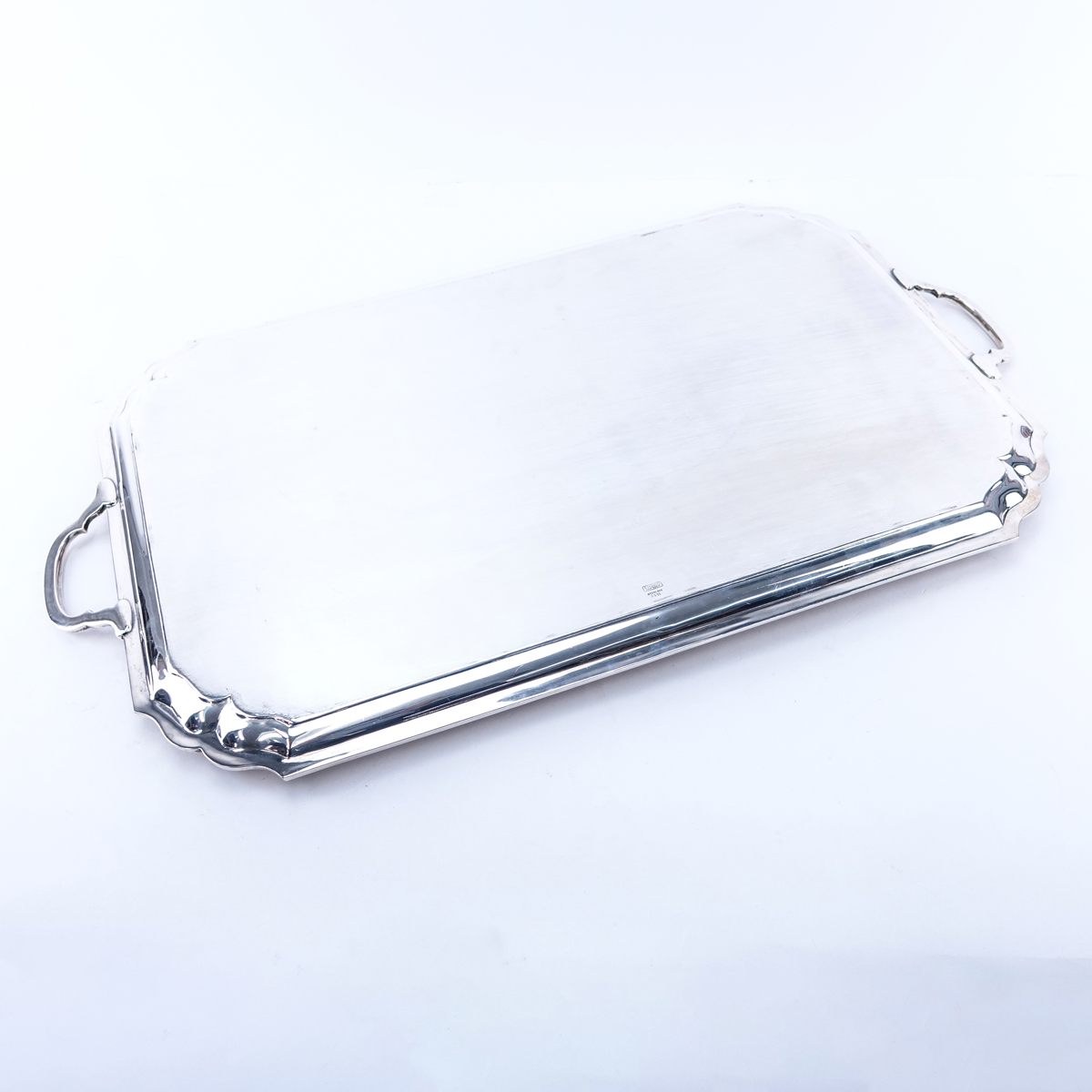 20th Century Ensko New York Sterling Silver Tray. Engraved with inscription.