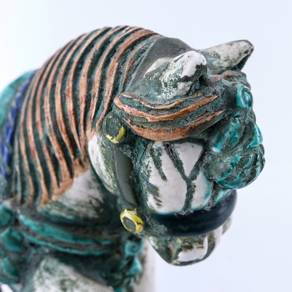 Vintage Glazed Pottery Tang Style Horse Figure. Unsigned.