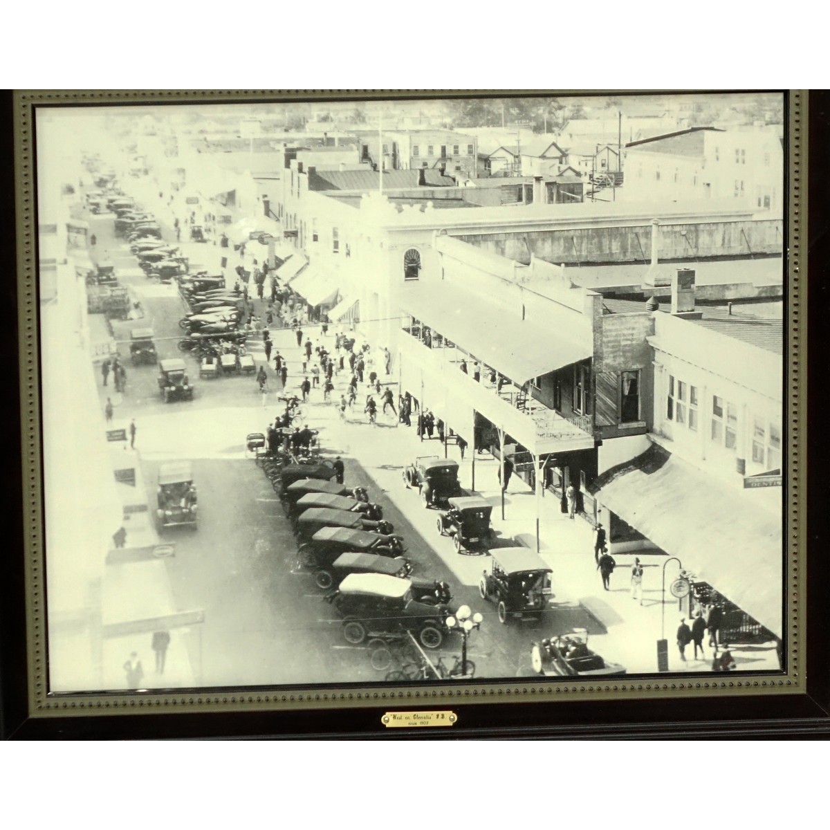 Collection Of Six (6) Vintage "Old Palm Beach" Black & White Photographic Prints. Good condition.