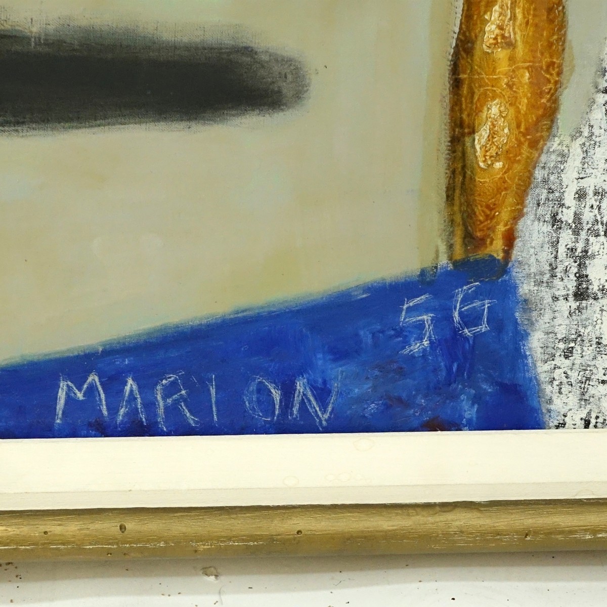 Marion, French (20th C) Oil on Canvas, Nature Morte A L'Helice, Signed and Dated 1956 Lower Center. Inscribed on obverse side.