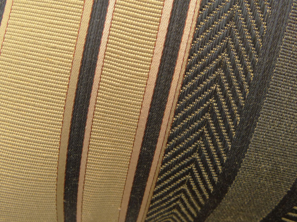 Circa 1930-1940's Maison Jansen, Jansen Industria Argentina Upholstery and Wood Canapé Sofa. Signed and Numbered 77 473.