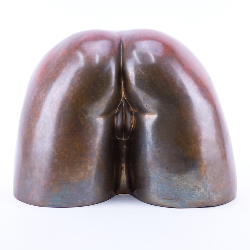 Elliot Miller, American (20th C.) Modern Bronze Sculpture, Nude Female Study, Signed and Numbered 3/15.