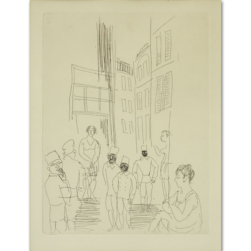 Raoul Dufy, French (1877-1953) Etching "French Pastry Chefs" Marked R. DUFY - Gravure originale in pencil lower left.