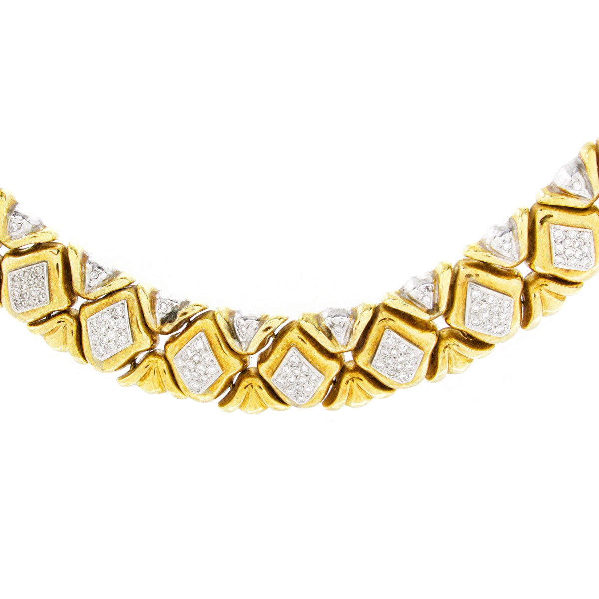 Vintage 18K Gold and Diamond Necklace