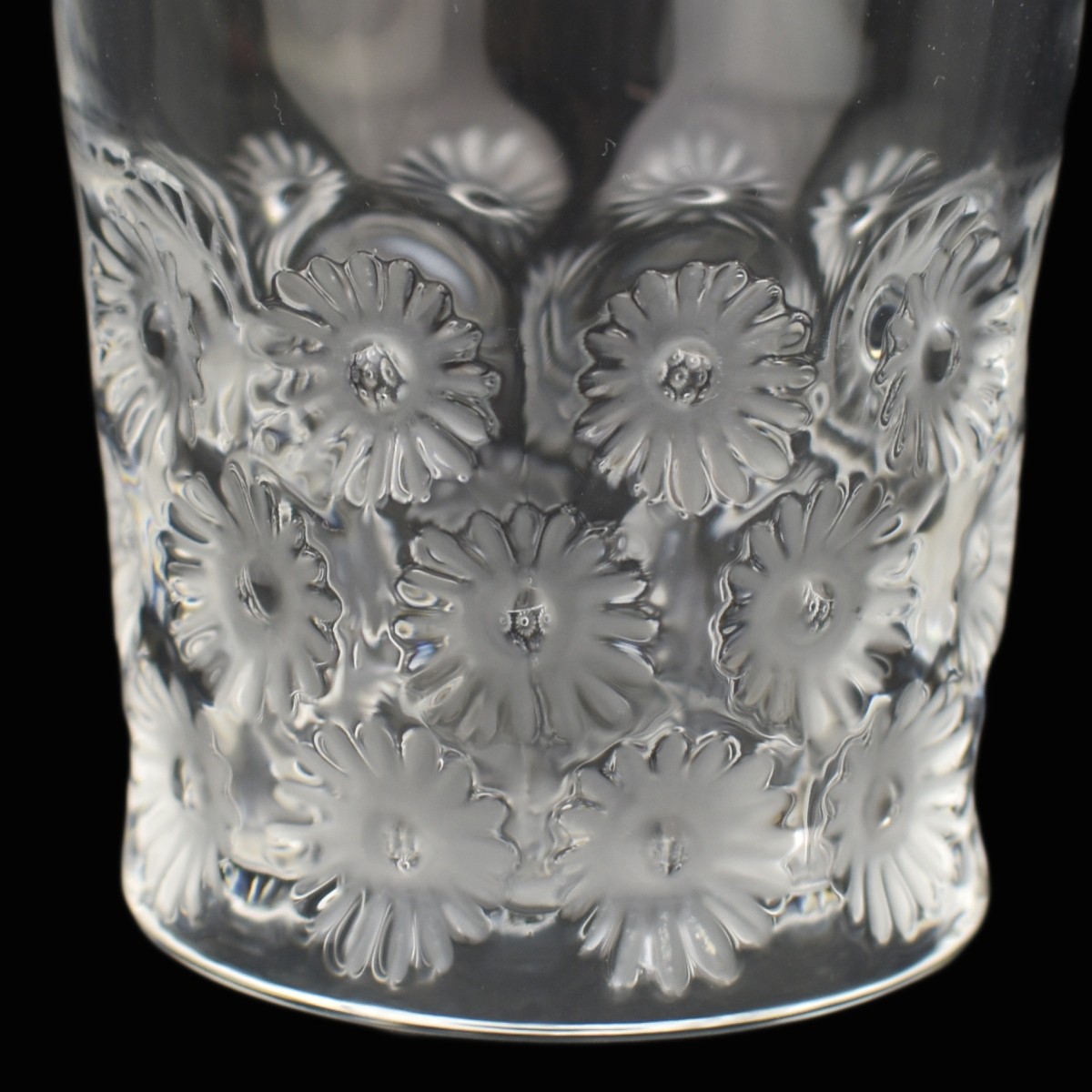 Seven Lalique Crystal Napsbury Whiskey Glasses