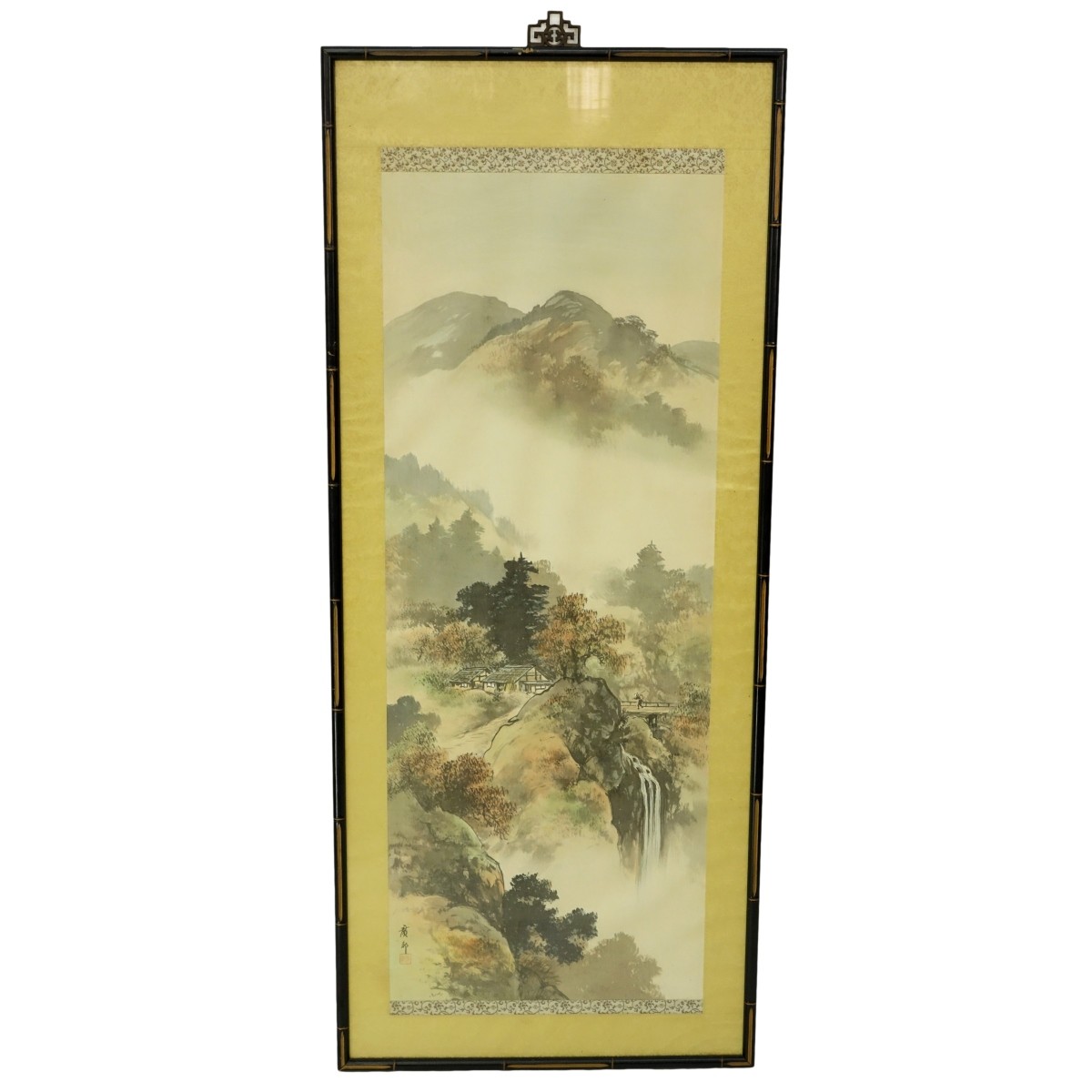 Large Chinese Watercolor Scroll Painting