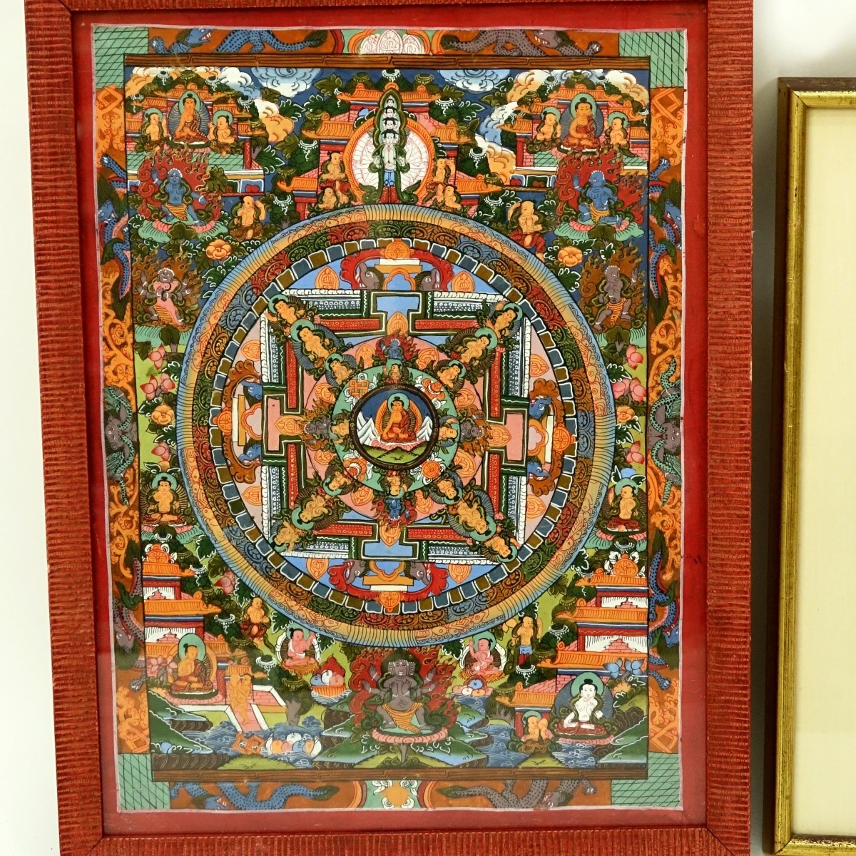 Grouping of Two (2) Tibetan Buddhist Thangka