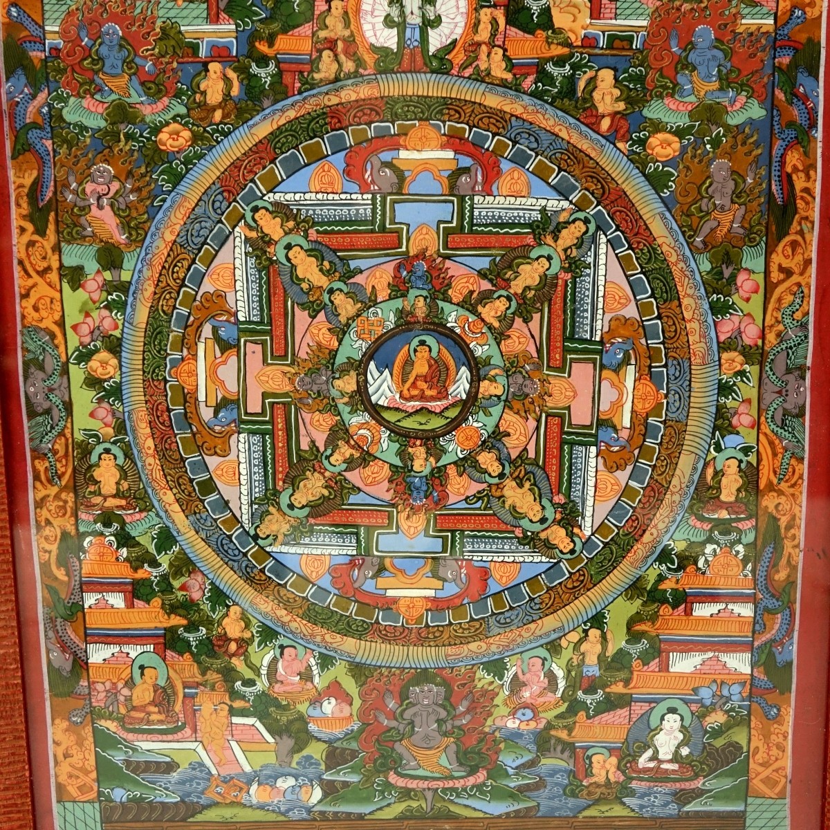 Grouping of Two (2) Tibetan Buddhist Thangka