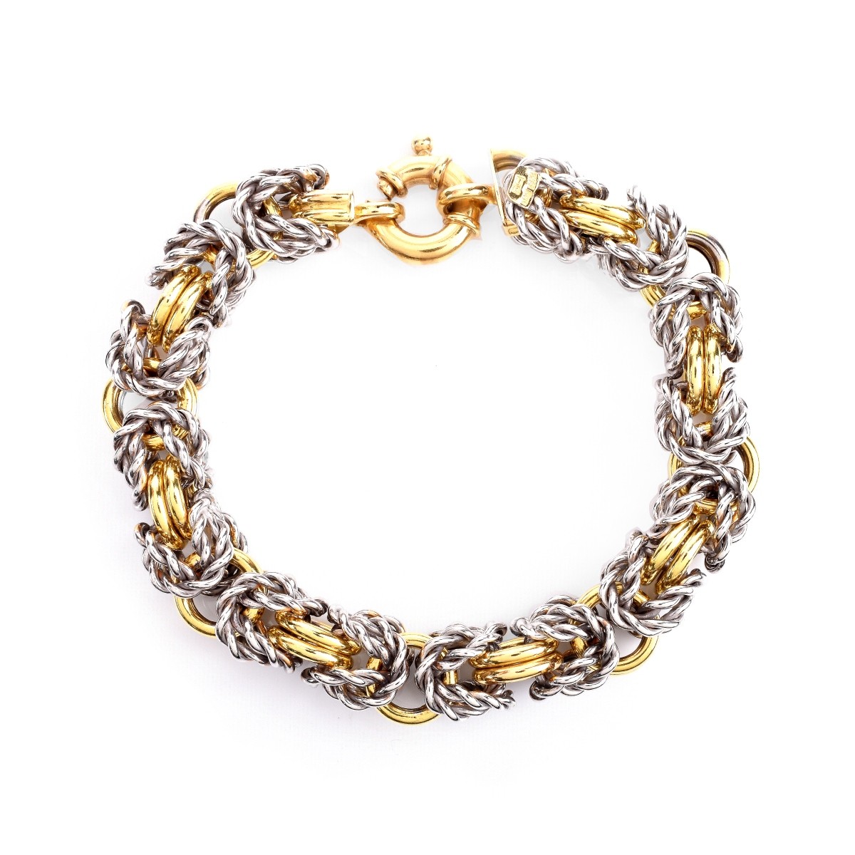 Italian 18K Gold Link Bracelet