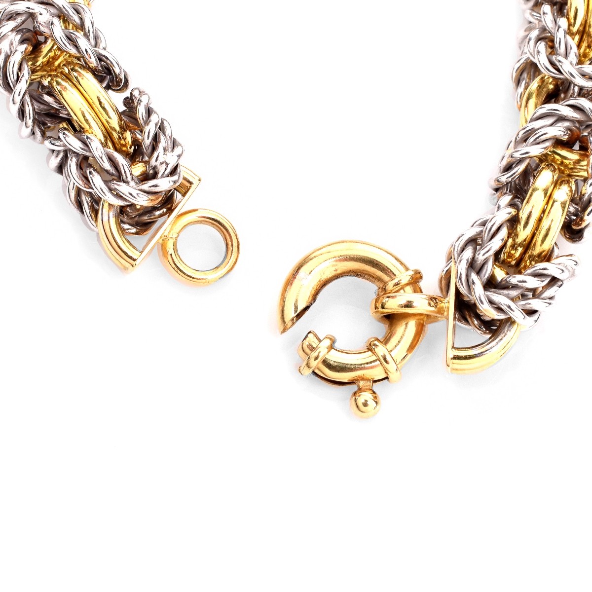 Italian 18K Gold Link Bracelet