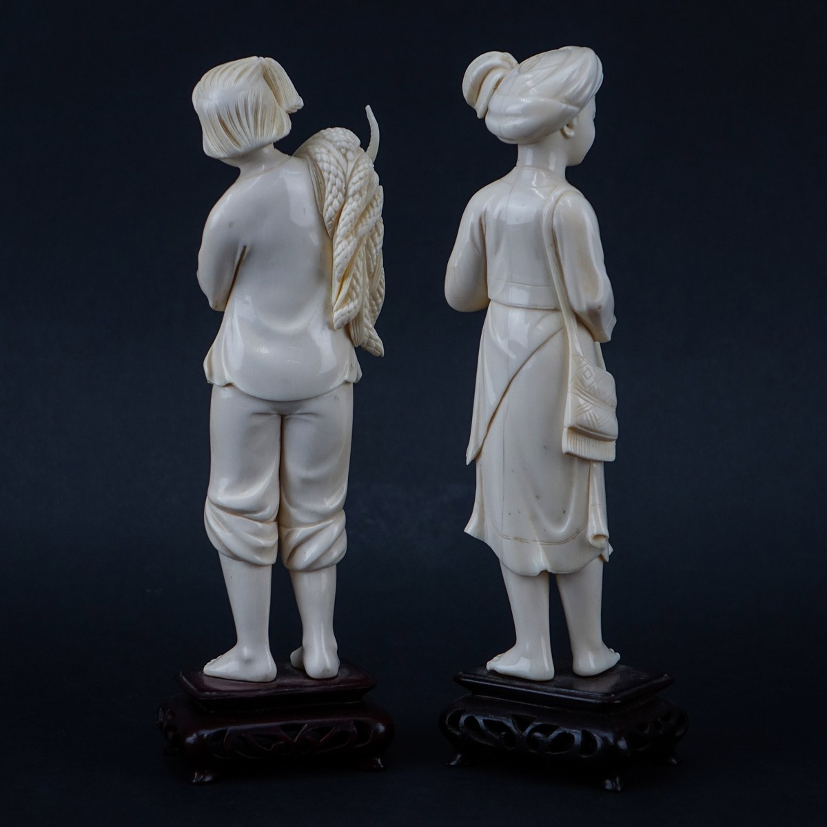 Pair Chinese Cultural Revolution Figures
