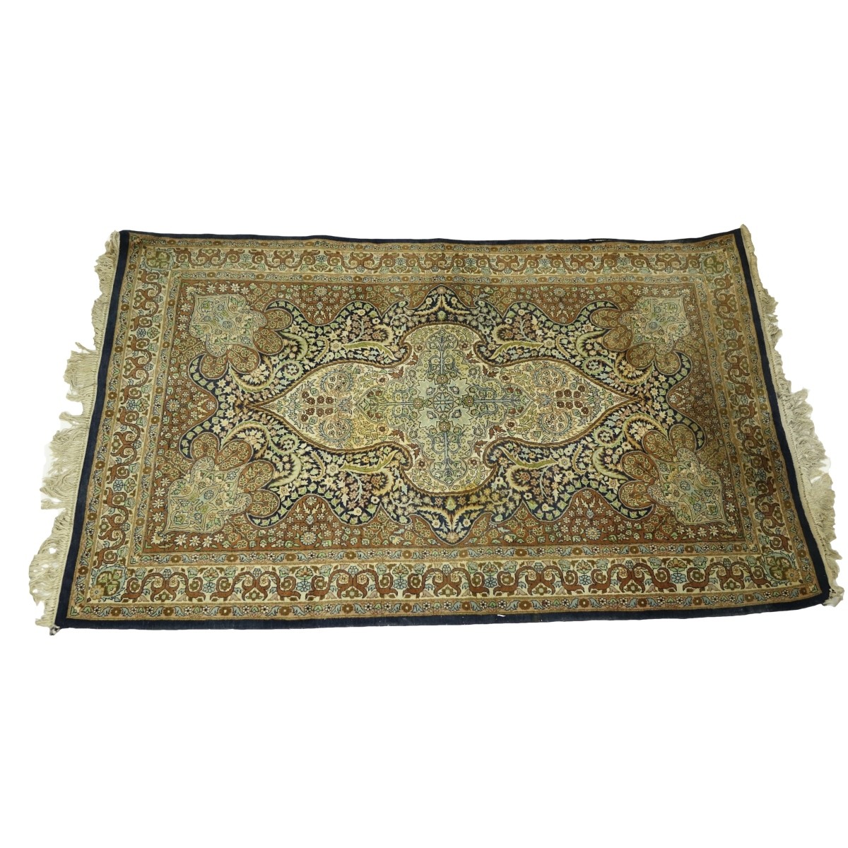 Semi Antique Persian Rug. Intricate floral pattern