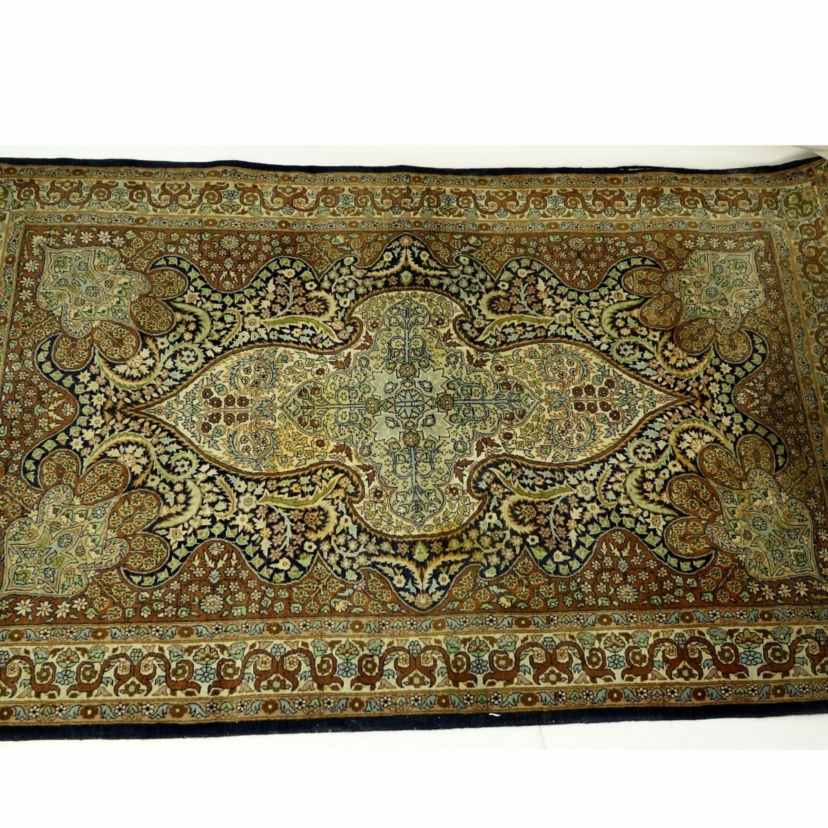 Semi Antique Persian Rug. Intricate floral pattern