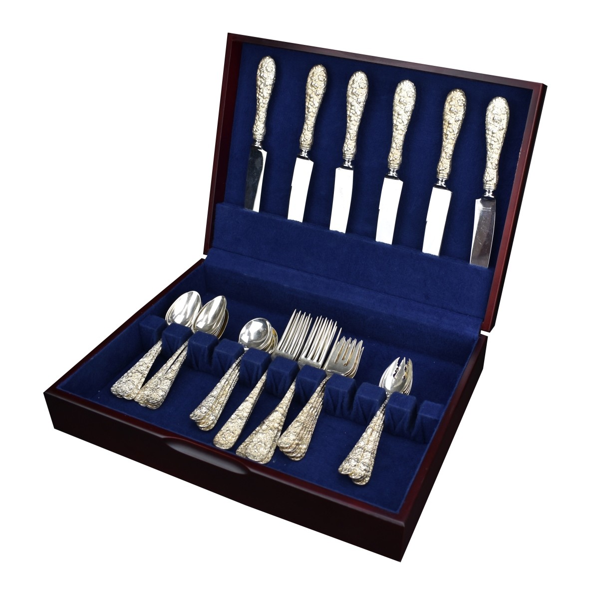 Thirty Nine (39) Piece Set Kirk Steiff Rose