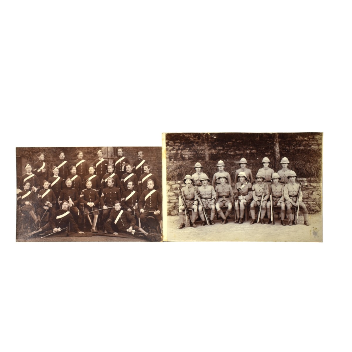 Grouping Of Nine (9) Old Military Photographs