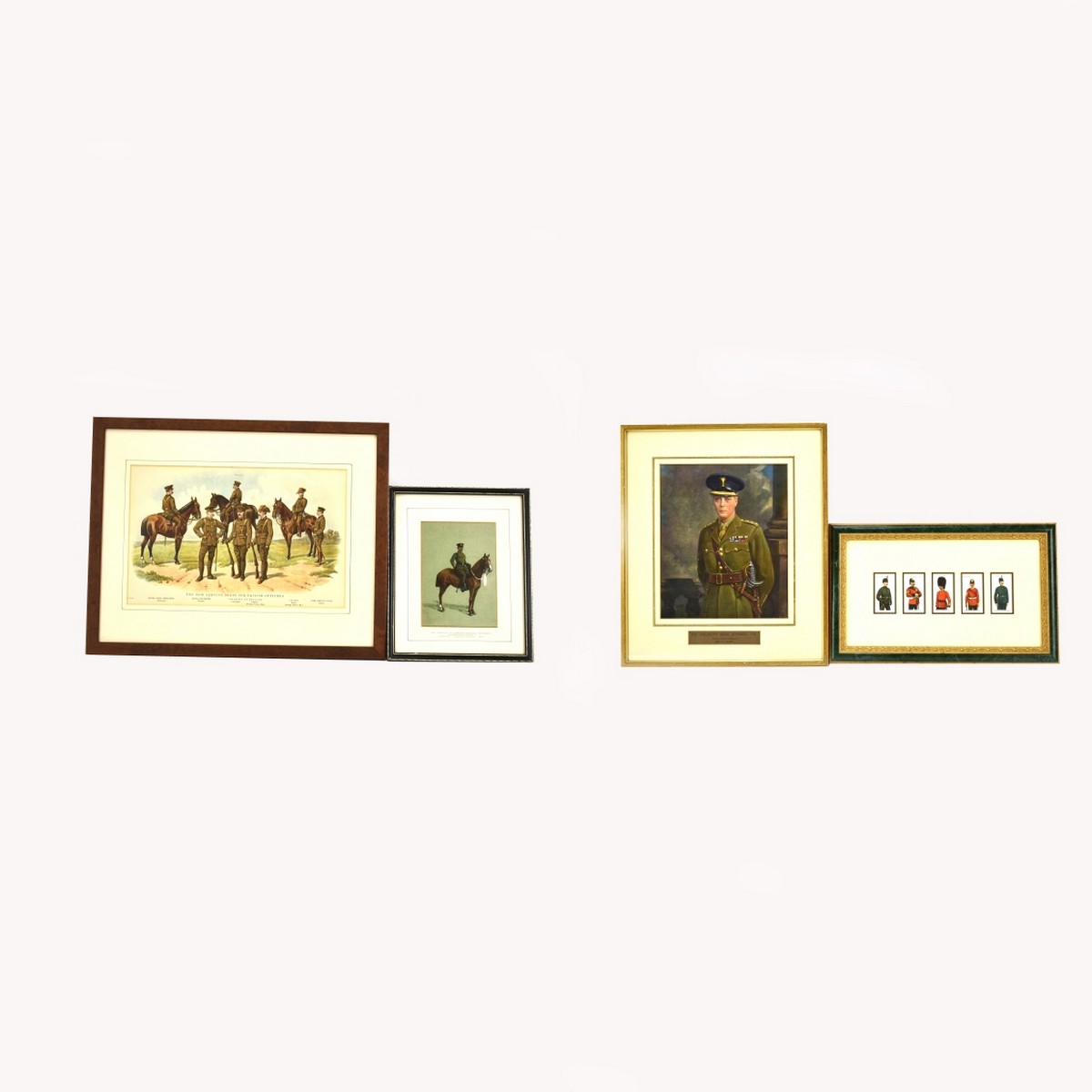 Grouping Of Four (4) Vintage Color Prints, Types