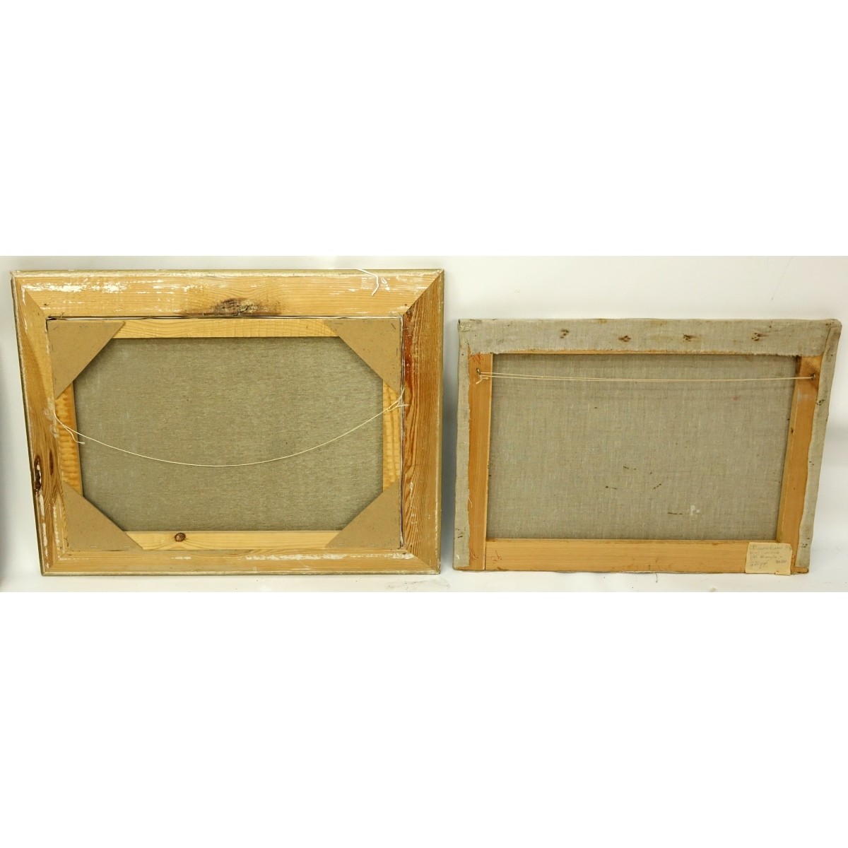 Grouping Of Two (2): Vintage Oil On Canvas