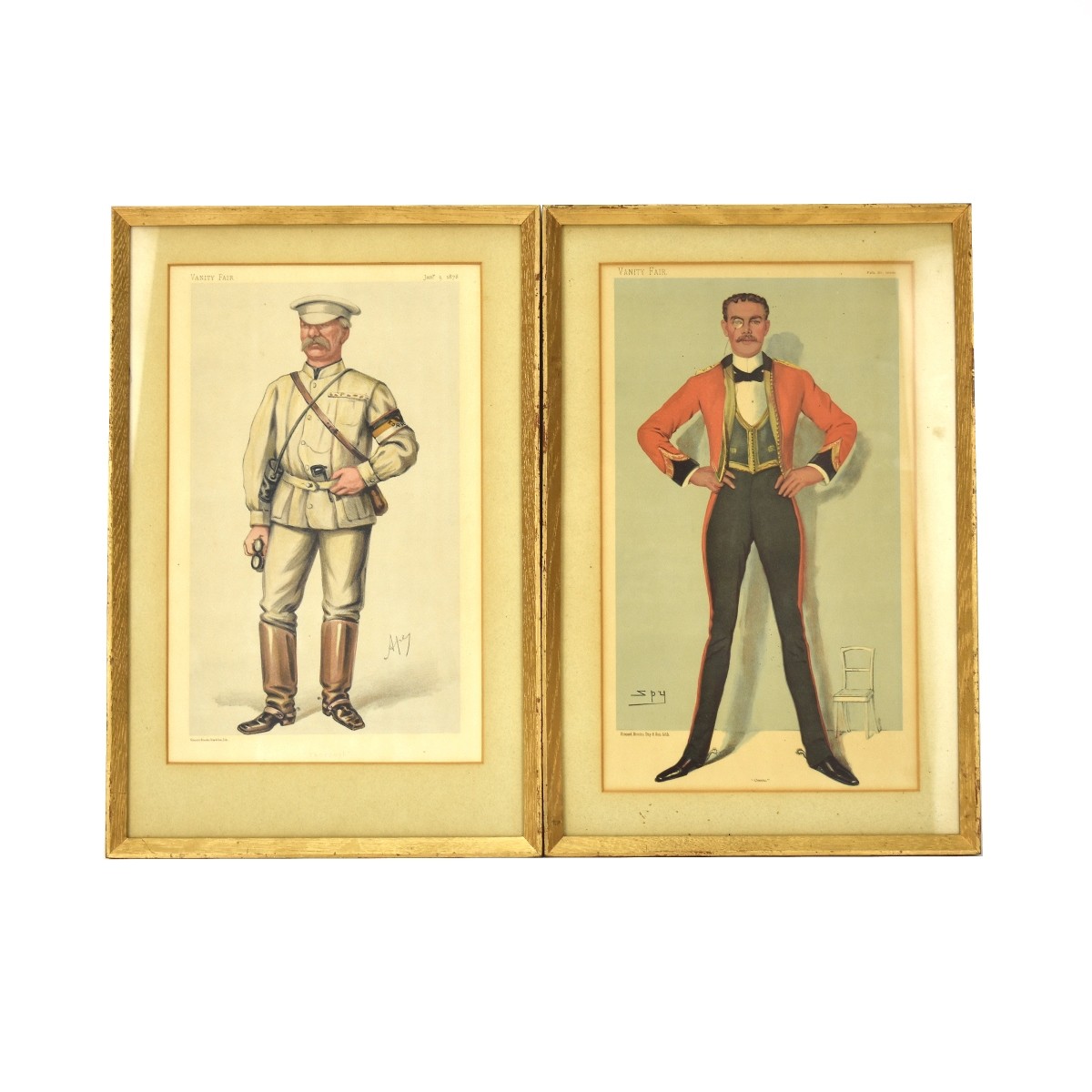 Two Vanity Fair Spy Prints, "Thorough" And "Ossie"