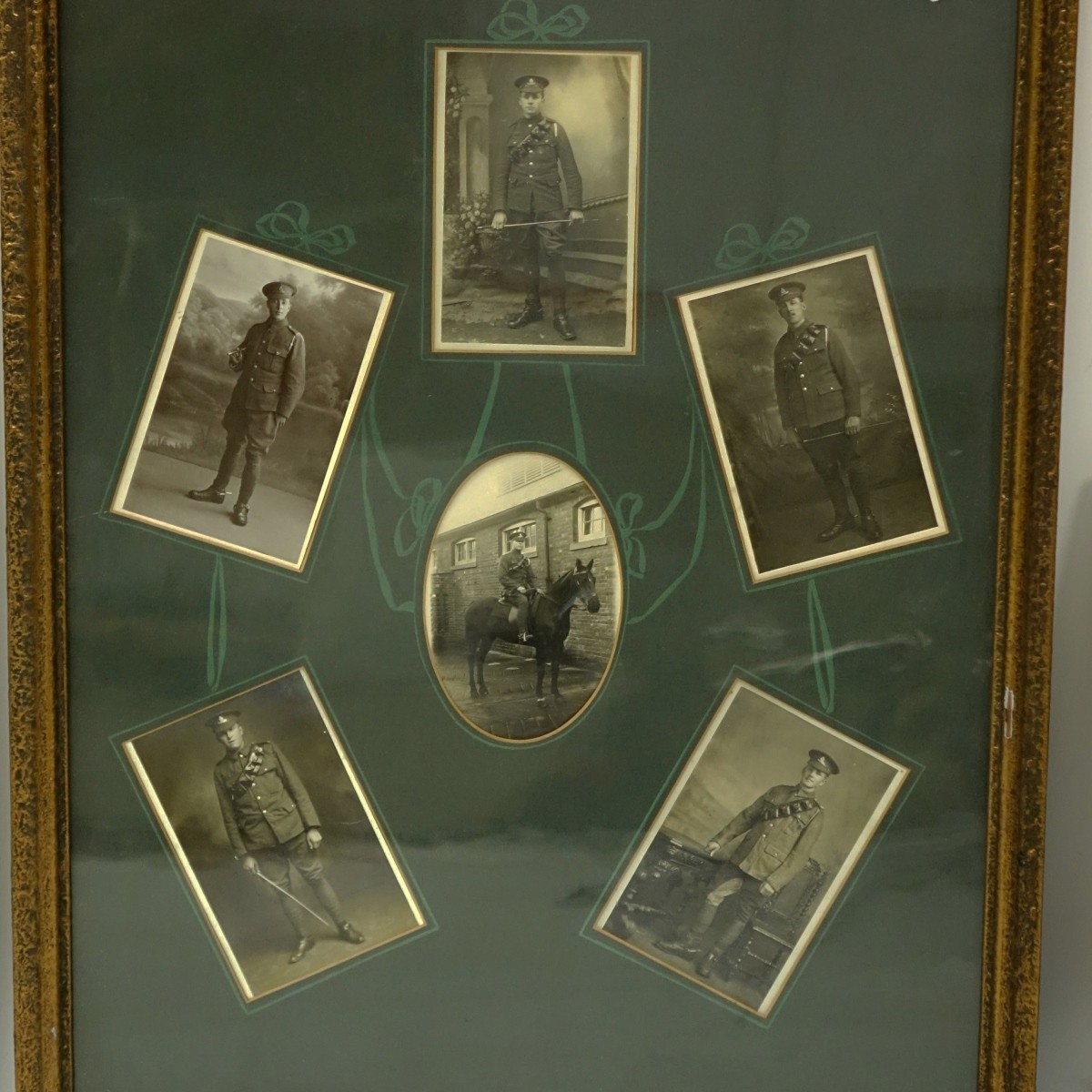 Collection Of Five (5) Framed Old Military