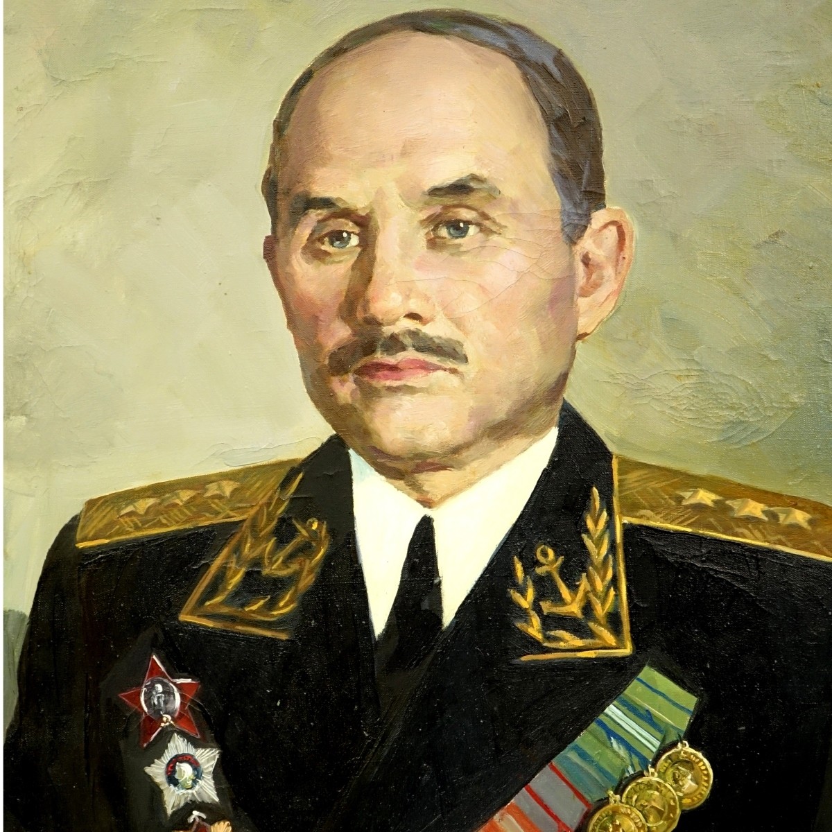 Penzov, Russian (20th C.) Oil On Canvas, Portrait