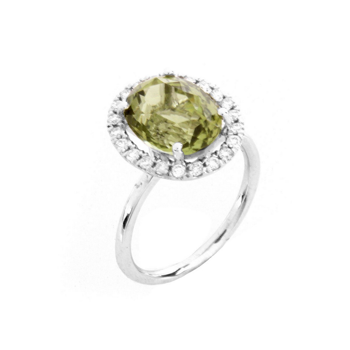 Rare 5.20 Carat Demantoid Garnet Ring