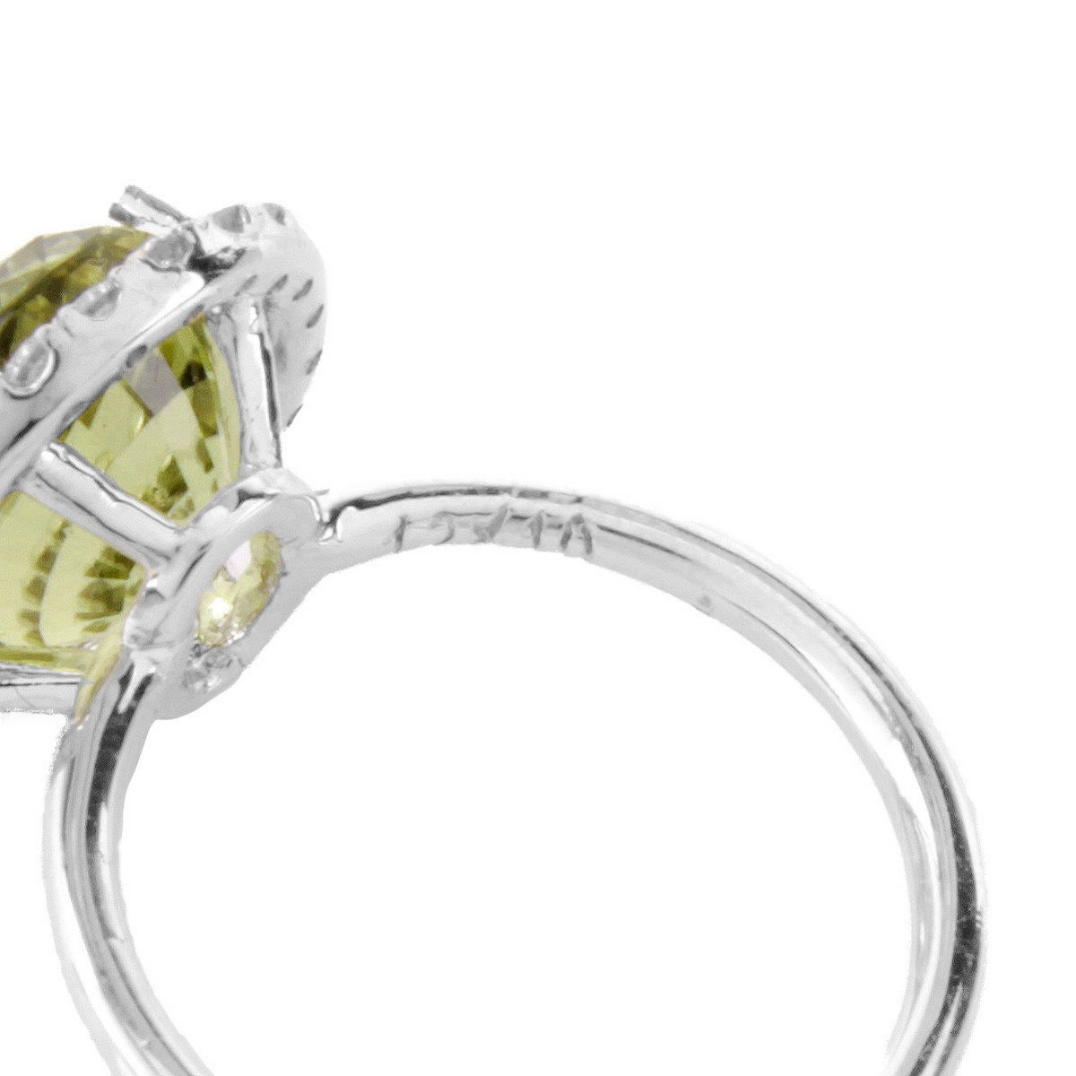 Rare 5.20 Carat Demantoid Garnet Ring