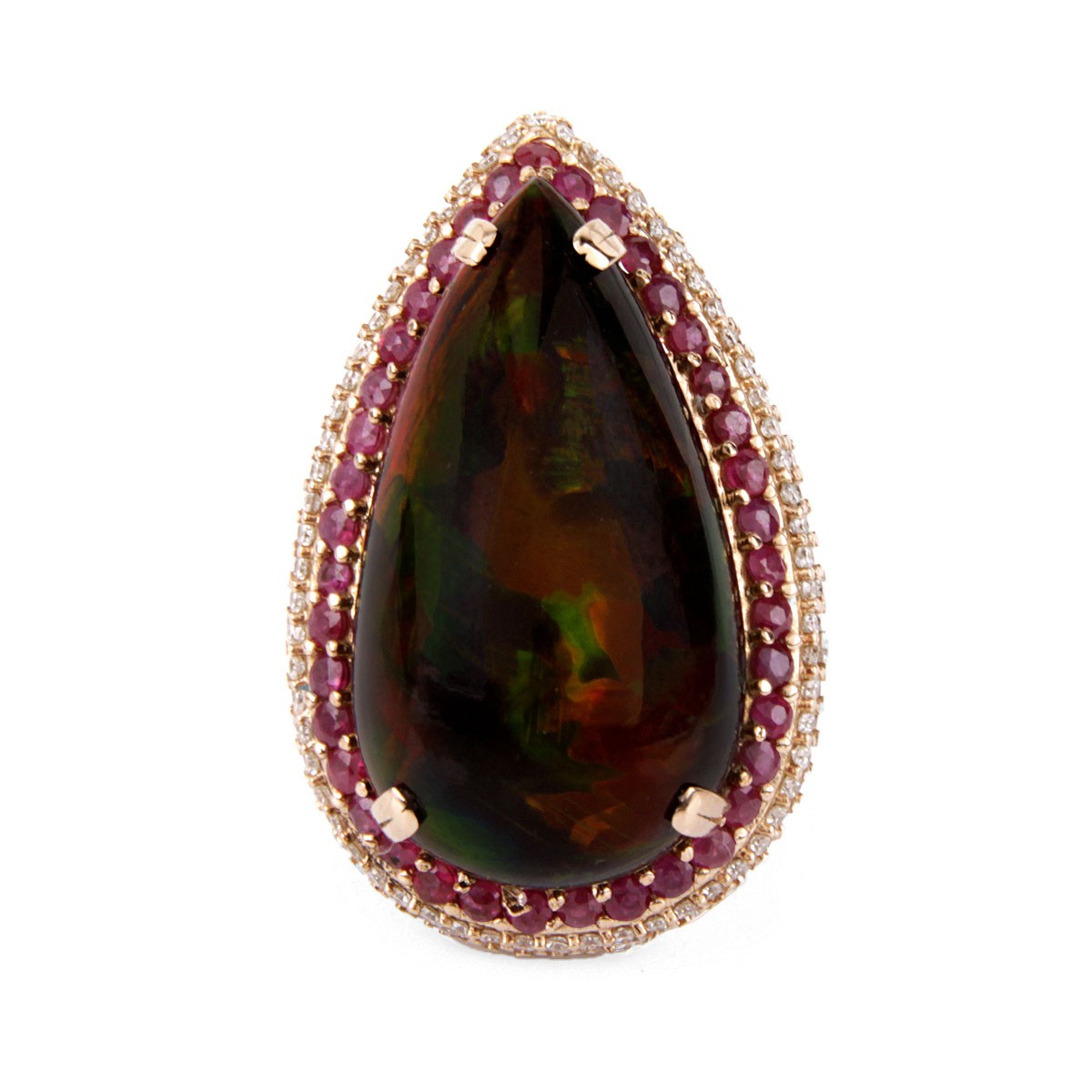 24.5 Carat Black Opal Ring