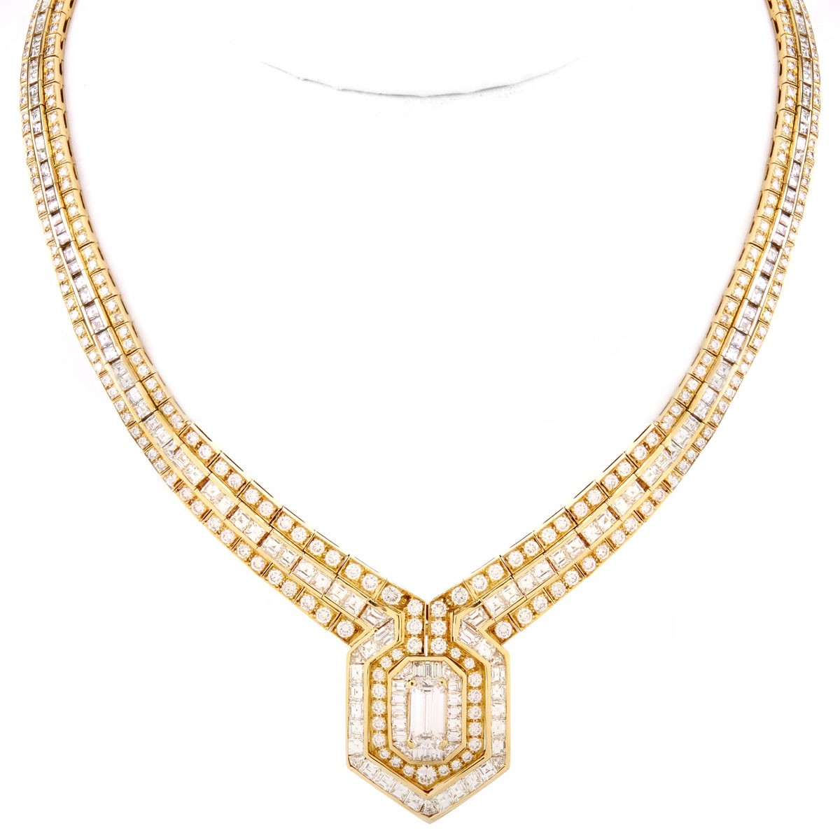 GIA Certified 29.0 Carat Diamond Necklace