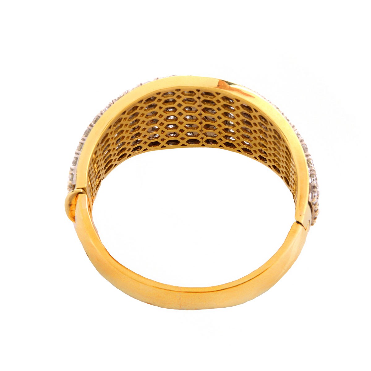 Contemporary 42.00 Carat Diamond Bangle Bracelet