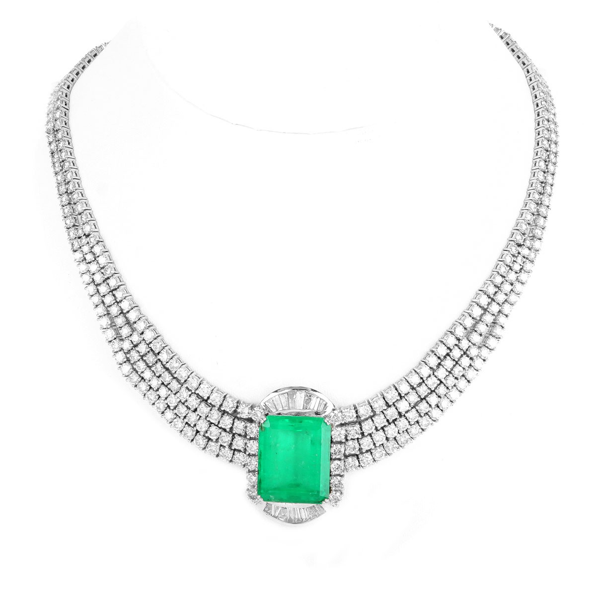 Colombian Emerald and Diamond Necklace