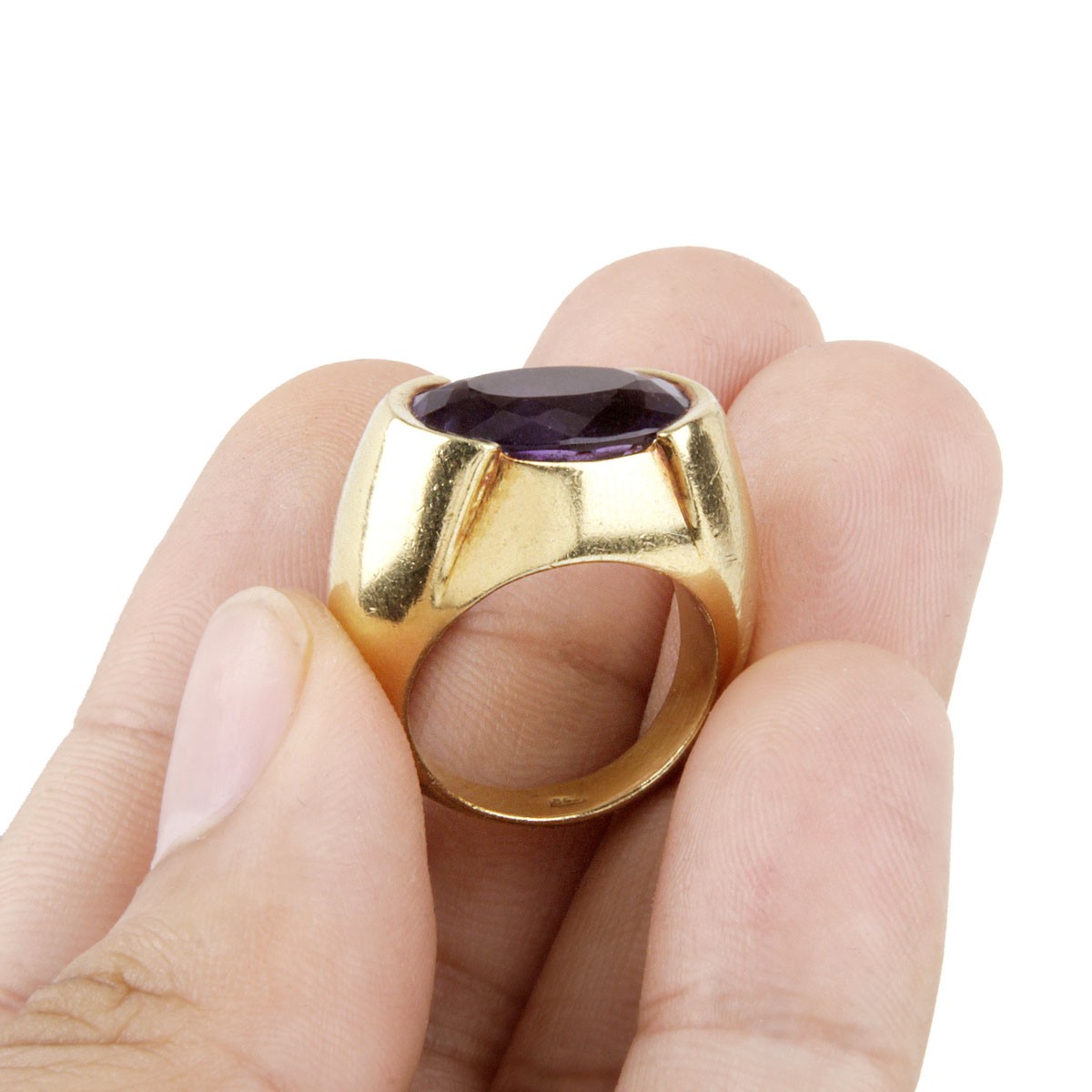 Vintage Amethyst and 18K Ring