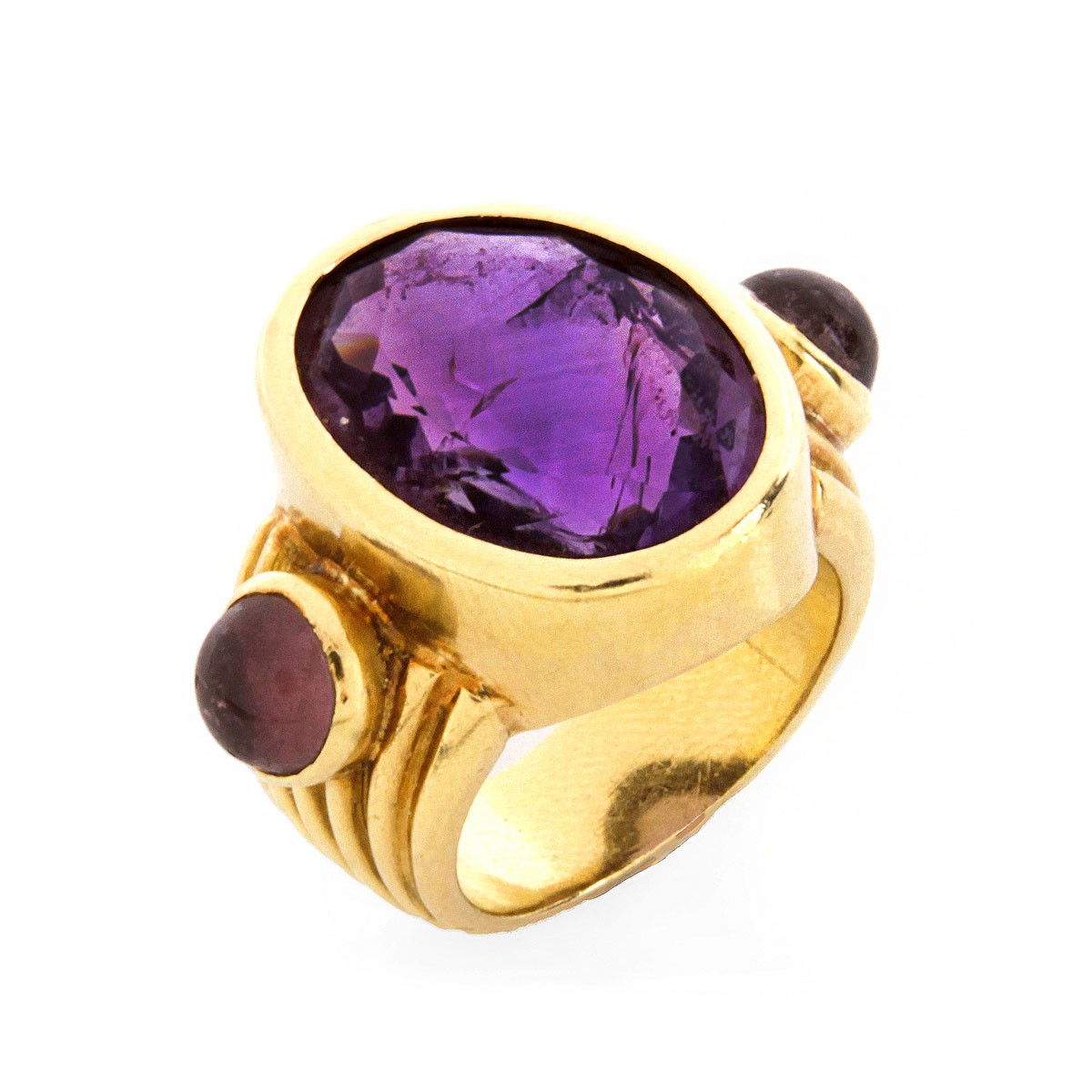 Vintage Amethyst and 18K Ring