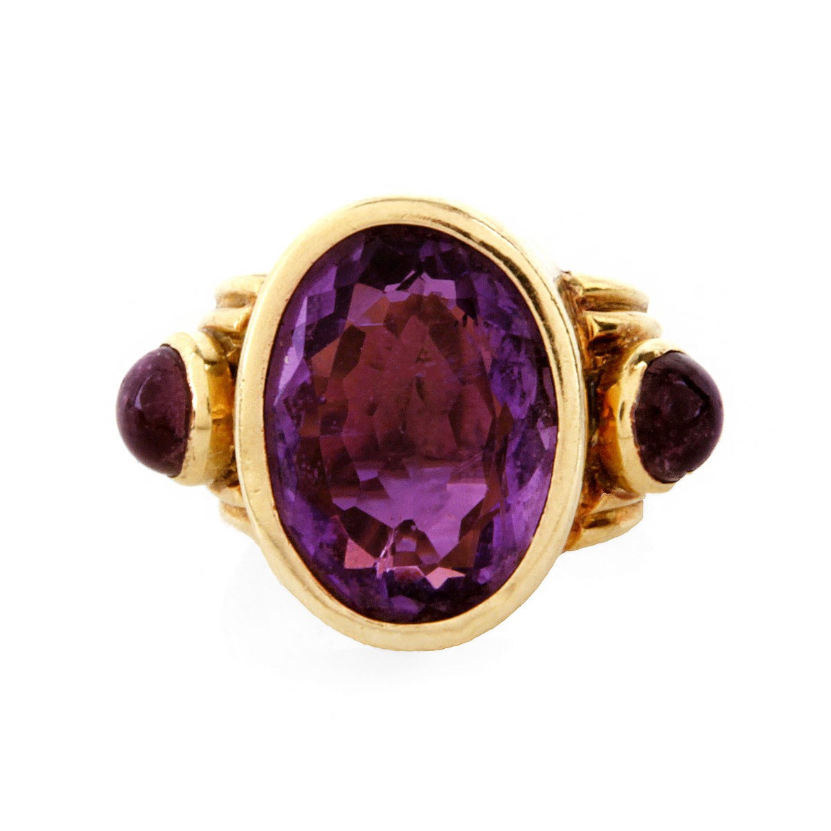 Vintage Amethyst and 18K Ring