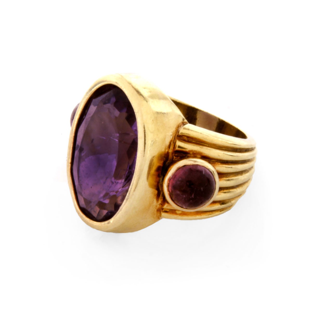 Vintage Amethyst and 18K Ring