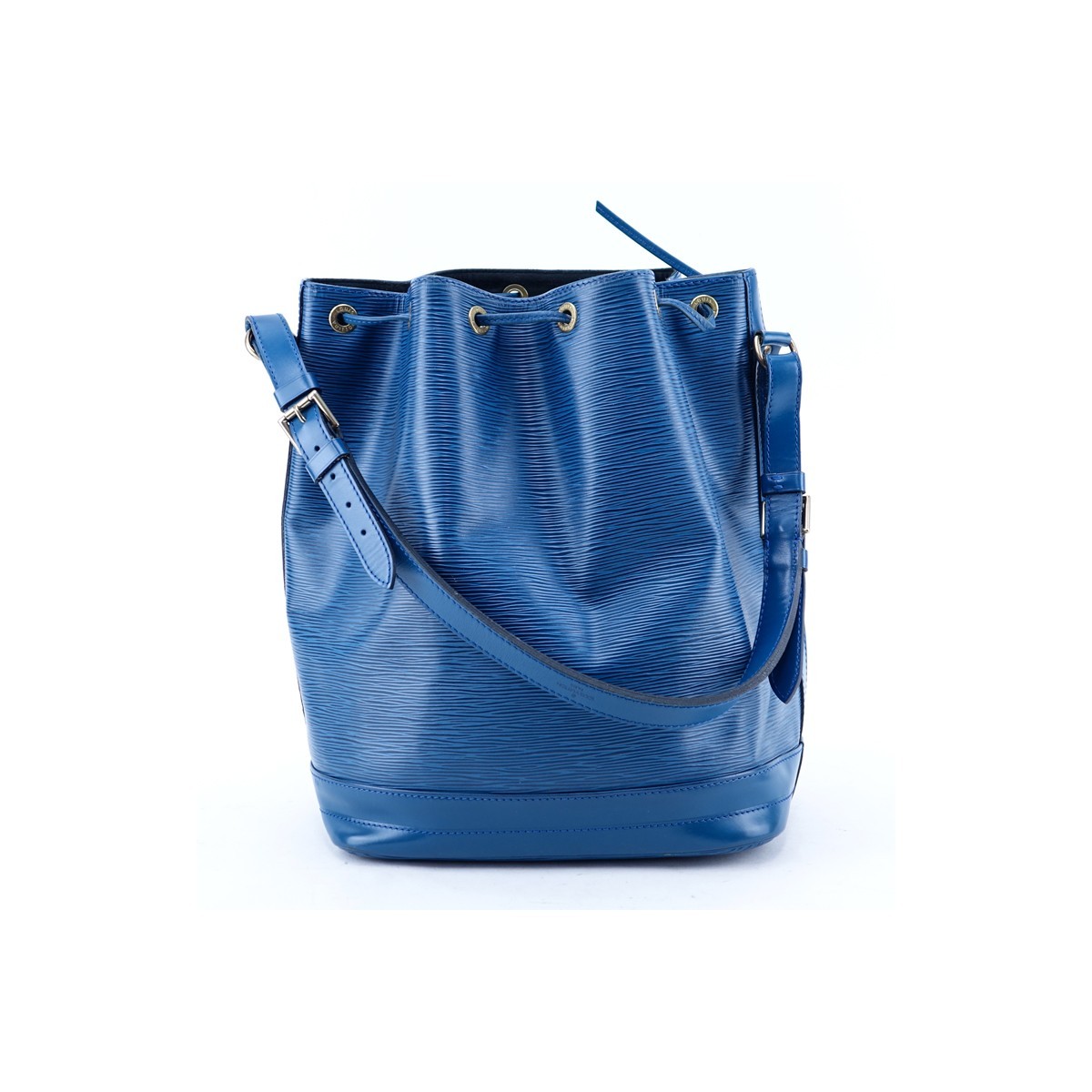 Louis Vuitton Blue Epi Leather Noe GM Bag. Golden