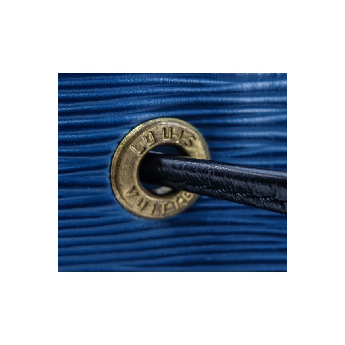 Louis Vuitton Blue/Black Epi Leather Noe Bicolor
