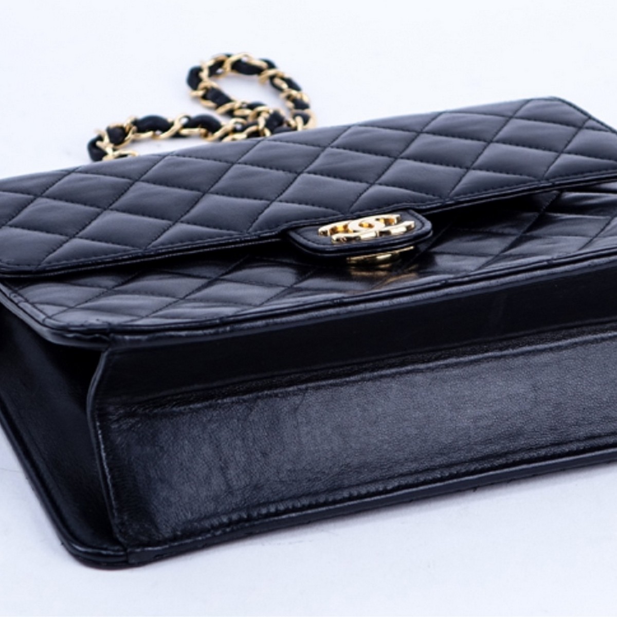 Chanel Black Quilted Leather Mademoiselle PM Bag