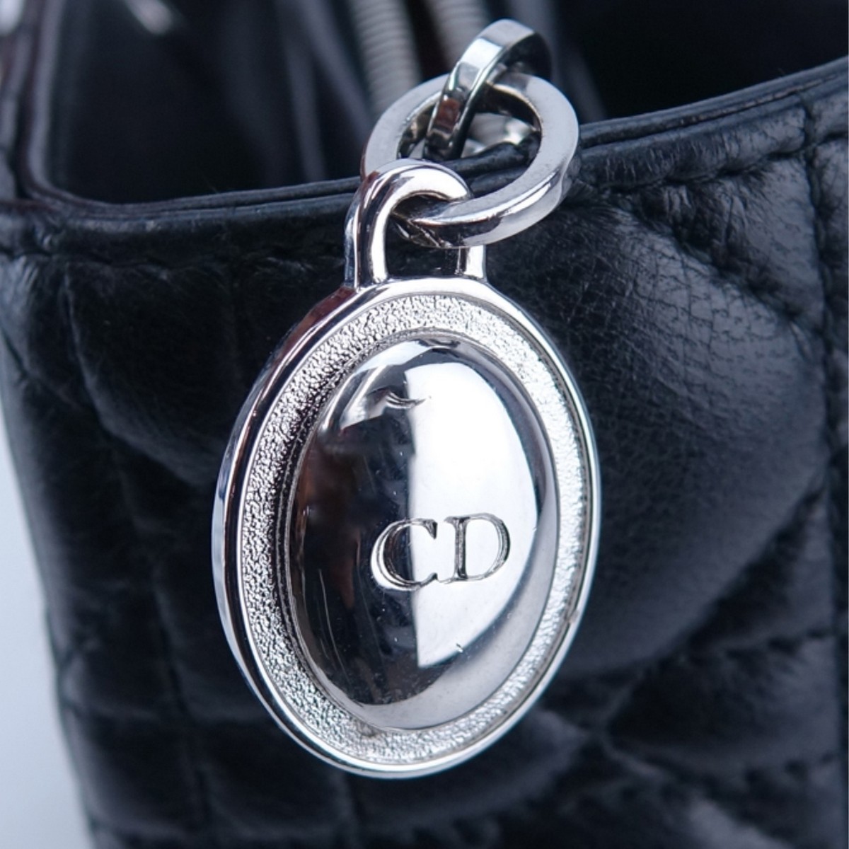 Christian Dior Black Cannage Quilted Leather