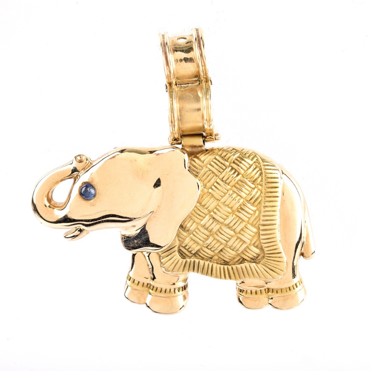 Vintage 14K Elephant Pendant