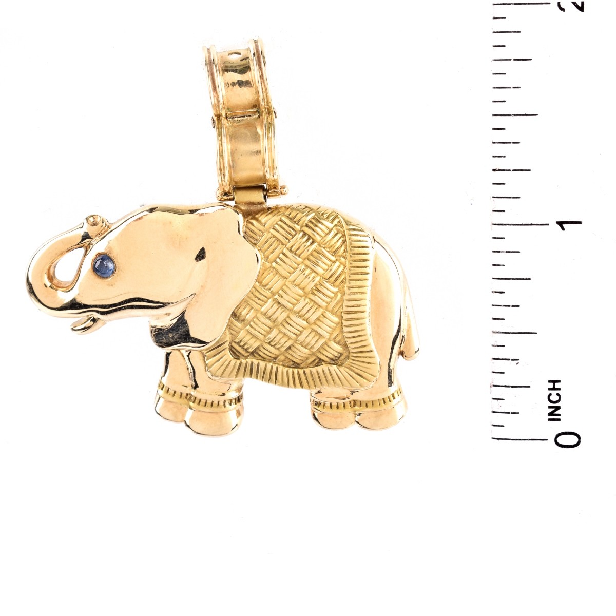 Vintage 14K Elephant Pendant