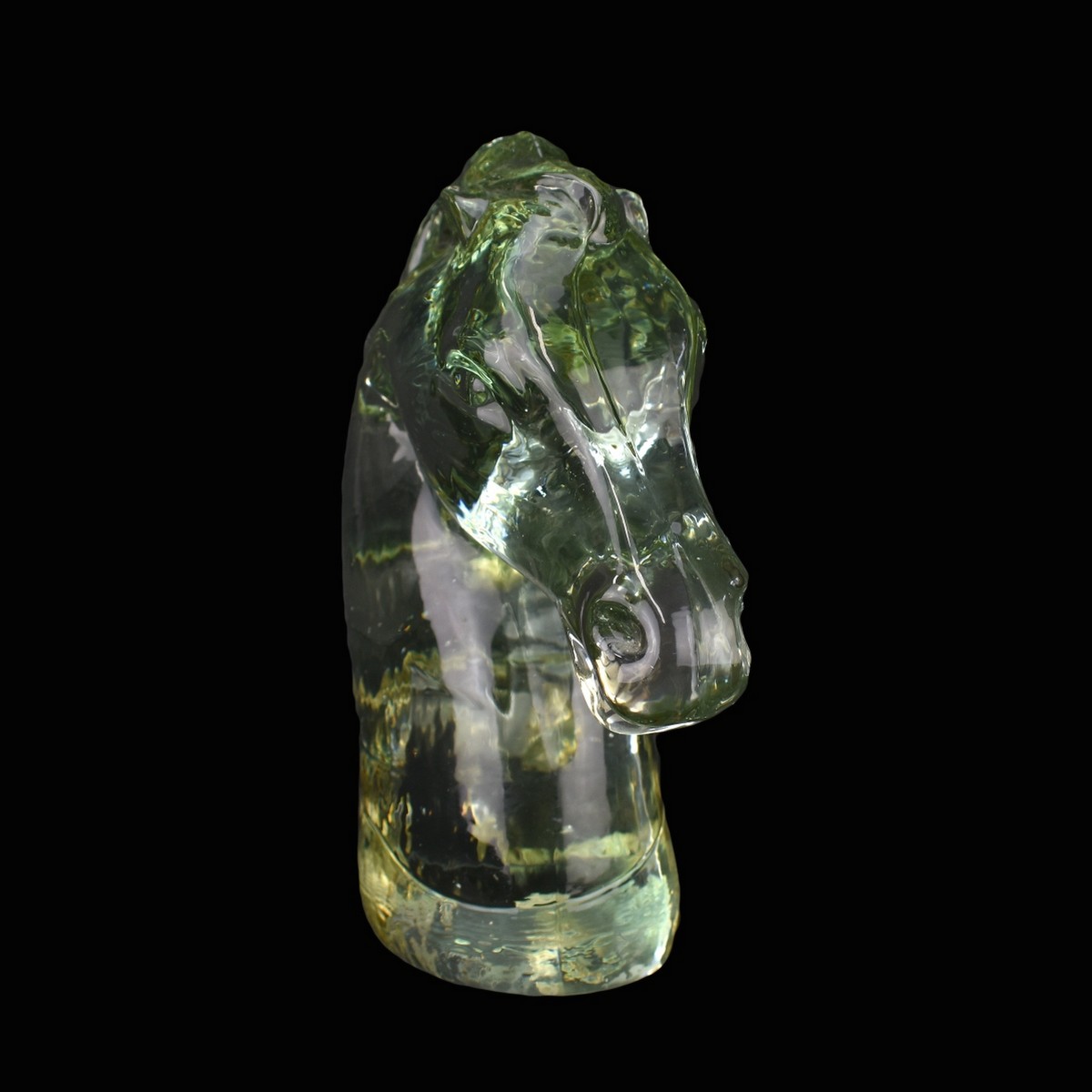 Mid Century Murano Art Glass Bust of a Horse