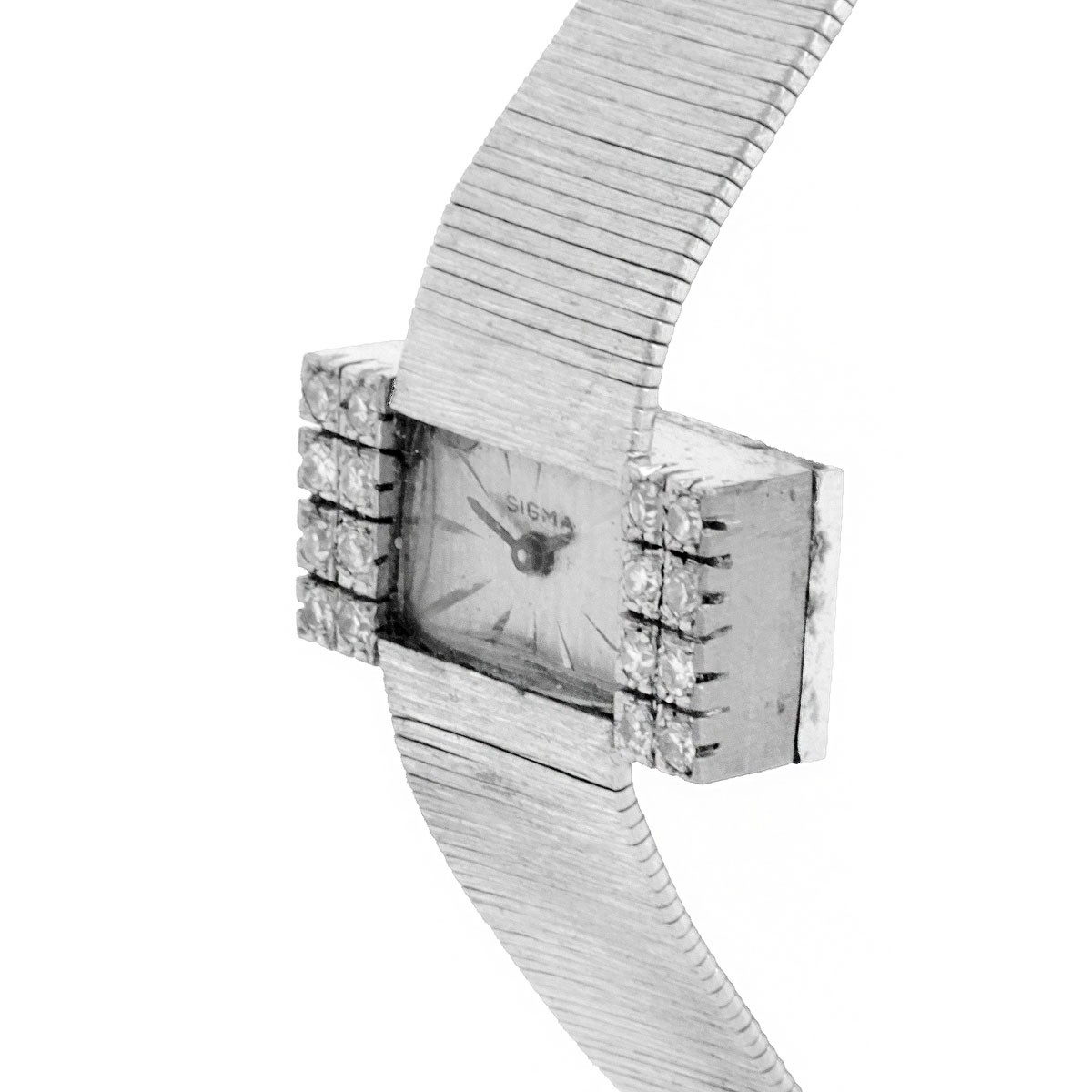 Lady's 18K Gold and Diamond Bracelet Watch