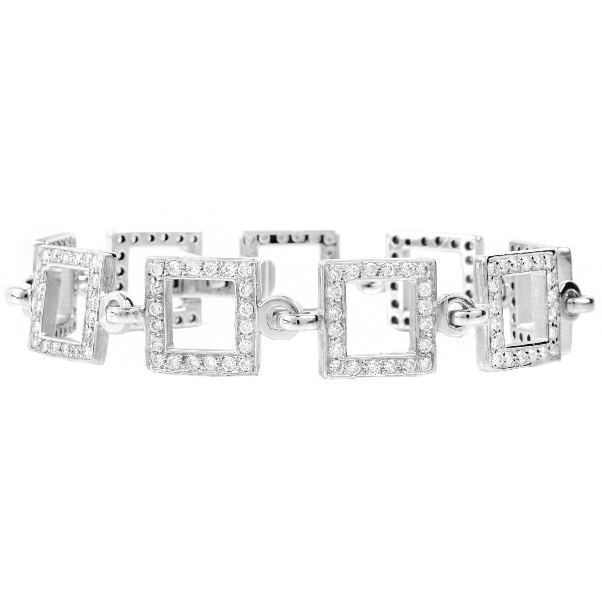 Cassetti Diamond and 18K Gold Bracelet