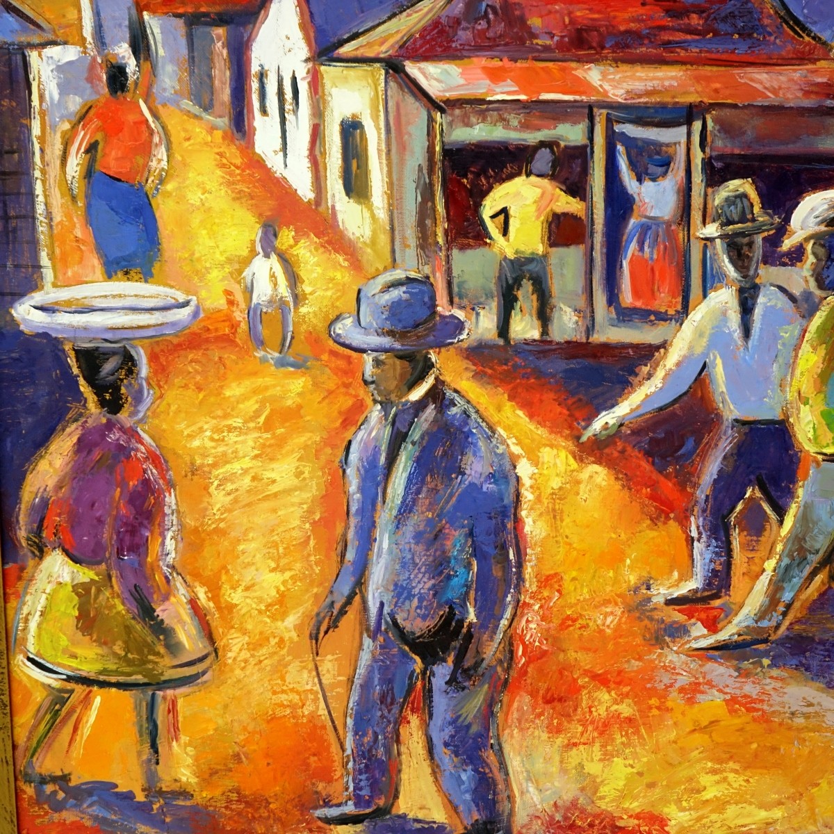 Gerard Sekoto (1913 - 1993) Oil/Canvas