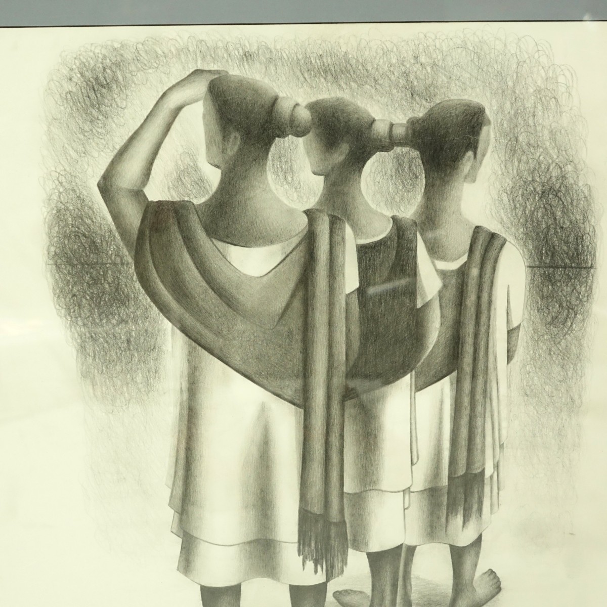 Francisco Dosamantes (1911 - 1986) Charcoal/Paper